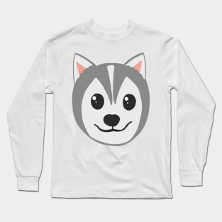 Husky head Long Sleeve T-Shirt